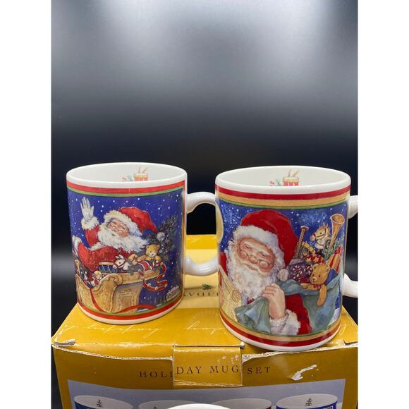 3 Mugs Vtg JC Penney 1999 Holiday Christmas Mug Set Betty Whiteaker United Way - Picture 3 of 6